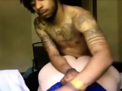 Sticking his big black cock in a